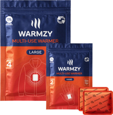 WARMZY Body & Hand Self heating Air activated Warmer Heat Pouch (20Pc Body&6Pair Hand) Hand Support