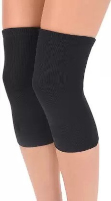 GLOWISH SWEAT PROOF STRETCHABLE BREATHABLE ALL SPORTS SUPPORT FOR KNEE Knee Support(Black)