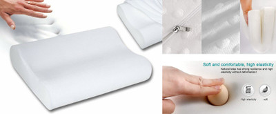 ANUSHKA ENTERPRISE Memory Foam Animals Sleeping Pillow Pack of 1(White)
