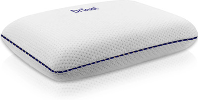 Dr Trust USA Large memory foam Soft Orthopaedic Fabric Cover 349 Neck Cervical Pillow(White)