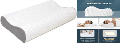 RUSHABH ENTERPRISE Memory Foam Animals Sleeping Pillow Pack of 1(White)