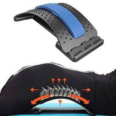 ALORNIKA Back Stretcher, Spinal Curve Back Relaxation Device, Multi-Level Lumbar Region Back / Lumbar Support(Black)