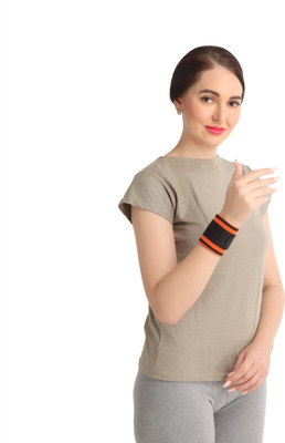 FLAMINGO Wrist Wrap - Elastic Compression, Easy Application, Soft Comfort Wrist Support(Black)