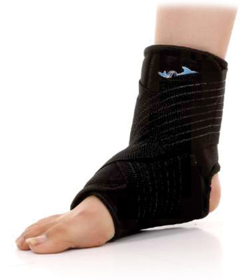 Dolphin care Premium Ankle Support Compression Brace Ankle Support(Black)