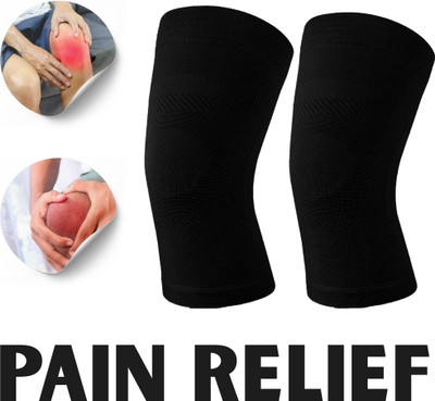 meetanshcollection Reinforced Knee Brace for Balanced Joint Pressure Knee Support(Black)
