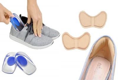 FEXMY Self-Adhesive Heel Cushion Inserts, Pads Grips Liners and Shoe Insoles Supporter