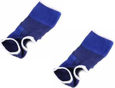 Right Traders Elastic Ankle Support for Joint Pain Surgical and Sports Activity (2 Pair) Ankle Support(Blue)