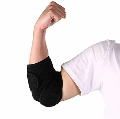 DreamPalace India Neoprene long lasting perfect fit Elbow Support Elbow Support(Black)