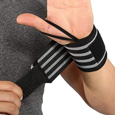 LYON FIT Weight Lifting Wristband Gym Fitness Wrist Thumb Support Wraps & Wrist Support Wrist Support(Maroon, Black)