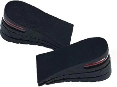 URBANMAC Height Increase Insole 3-Layer Air up Shoe Lifts Elevator Shoes Insole -6 cm Insole(Black)