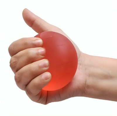 Comfortinglives Stress Relief Gel Ball Soft, Squeezable for Office, Gym & Finger Exercise (Soft) Hand Grip/Fitness Grip(Red)