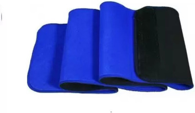 H D Enterprise FFX2265 Waist Trimmer Ab Belt Trainer for Faster Weight Loss Waist Support Resistance Band(Blue, Pack of 1)