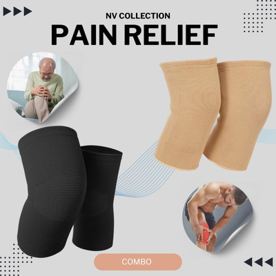 CTC CREATION Black&Brown DualZone Knee Cap Combo for Joint Relief Knee Support