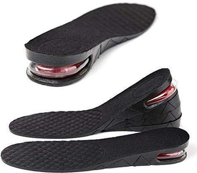 AlexVyan Height Increase Shoe Insoles 3-Layer 7cm Taller, Comfort Breathable Multi-Layer Insole(Black)