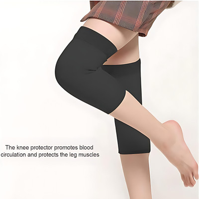 CozyCrazy Cozy Crazy Woollen Knee Cap Winter Wear Leg Warmer & Support Protector Knee Support(Black)