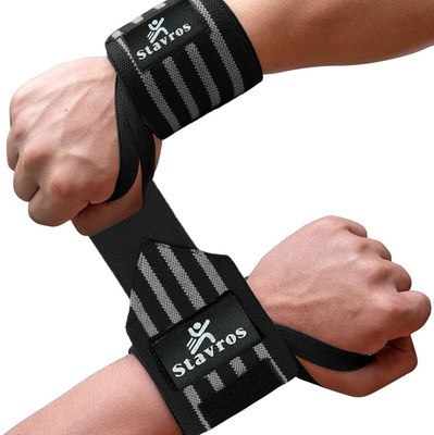Stavros Wrist Supporter for Gym Wrist Bands for Pain Wrist Wrap Boys Girls Wrist Support Wrist Support(Grey)