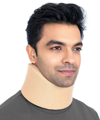 HOSPIKART Firm Cervical Collar - for Spine Immobilization(Medium - Pack of 1) Neck Support(Beige)