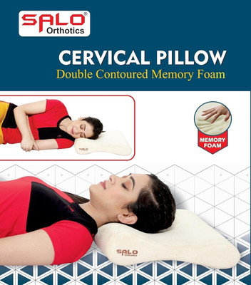 Salo Orthotics Spondylitis Neck Pain Relief Cervical Pillow Memory Foam Sleeping Cushion Cervical Pillow(Beige)