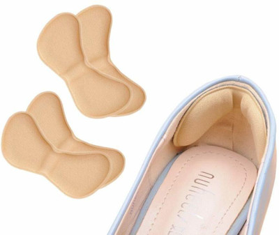 Hukimoyo Shoe Back Heel Insoles Protector Liner Pads Foot Heel Support (2 Pairs) Insole(Brown)