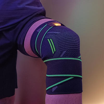 Nlife 3D KNEE CAP/SLEEVES WITH DUAL STRAPS FOR COMPRESSION FOR MEN & WOMEN (1 PAIR) Knee Support(Multicolor)