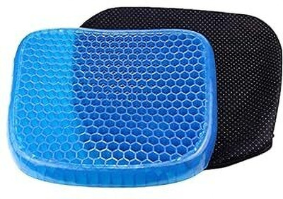 ND BROTHERS Breathable Honeycomb Cushion Memory Seat Pillow Flex Pillow Back Support Back / Lumbar Support(Blue)