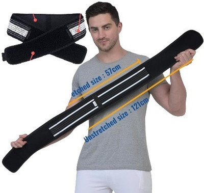 Spegi Sacroiliac SI Joint Hip Support Belt for Pain Relief Lower Back Back / Lumbar Support(Black, White)