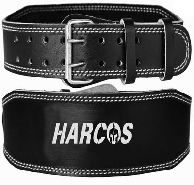 HARCOS Premium Leather Gym Belt for Bodybuilding,Squatting,Lower Back Support Back Pain Back / Lumbar Support