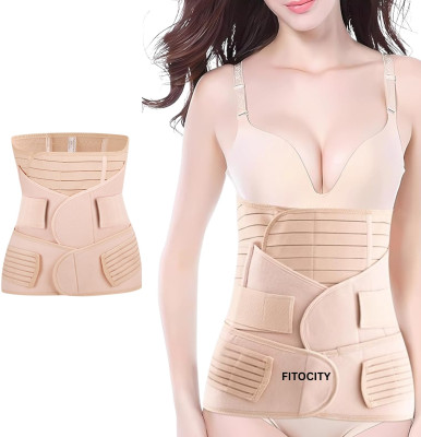 FITOCITY Abdominal Belts – Support, Comfort & Adjustable Recovery for Post-Surgery Care Abdominal Belt(Beige)