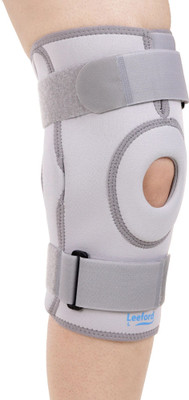 Leeford Knee Support with Hinges for Arthritis, Chronic Knee Pain & Instability Knee Support(Grey)