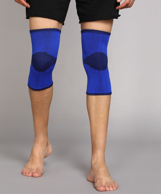 MICROSIDD Premium Knee Cap 4 Way stretch Knee Support(Blue)