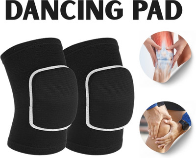 meetanshcollection Streamlined Dance Knee Pads for Maximum Agility Knee Support(Black)