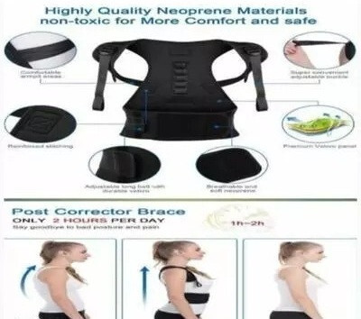 BALARKA Posture Corrector Belt Support for Men & Women with Back Pain & Back Support-50 Posture Corrector