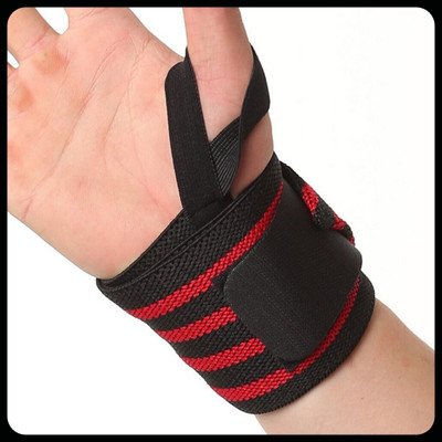 Fitfam New-Premium Weight Lifting Wrist Support Bend Unisex Power Lifting (Pack of 2) Supporter(Red, Black)