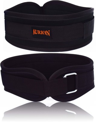 Aurion by 10Club Durable Comfortable 4 ’’Wide neoprene Weight lifting Gym Belt for powerlifting Back / Lumbar Support(Black)