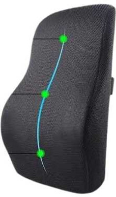 Snug Stuff Memory Foam Back Rest/Car Back Rest/Chair Back Rest Back / Lumbar Support(Black)