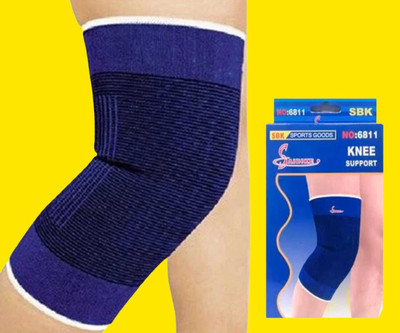 FlyTouch Protective Knee Support Sleeves Adjustable Elastic Muscle Sports Knee Sleeve Knee Support(Blue)