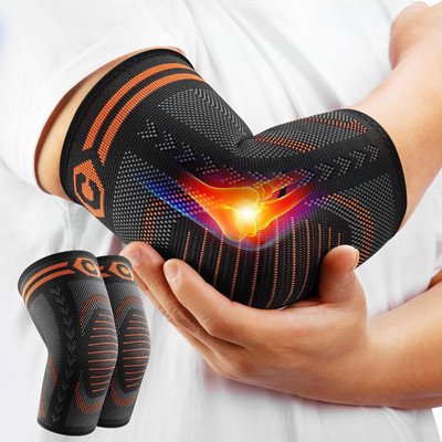 Leosportz (pack of 2) Elbow Brace Compression Support Tendonitis, Tennis Elbow Elbow Support