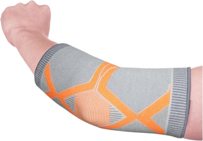 LOMO Elbow Brace Compression Support Tendonitis, Tennis Elbow Elbow Support Unisex Elbow Support(Grey, Orange)