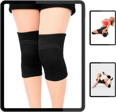 BALARKAA N-Training dance pad with knee guard for safety(SLFK-439 Knee Support(Black)