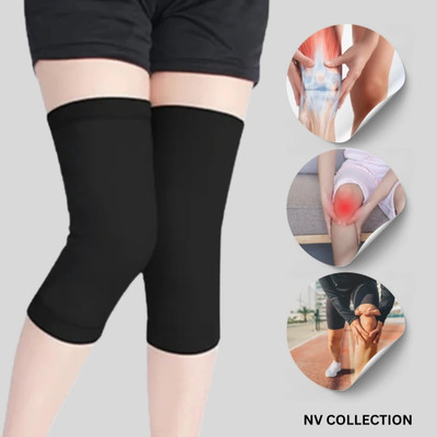 serva organic NEW_S_KNEE SUPPORT Joint Pain, Gym & Exercise SL_--488 Knee Support(Black)