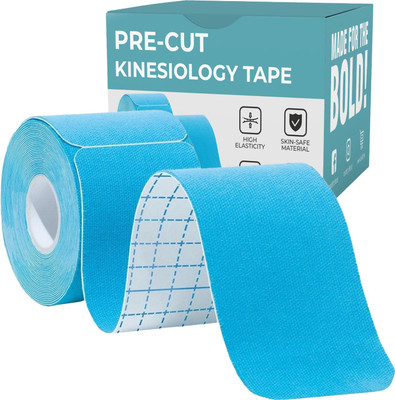 BOLDFIT kinesiology tape injury tape kinesiology sports tape k tape muscle tape Kinesio Kinesiology Tape(Blue)