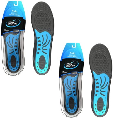 Frido Dual Gel Insoles, Everyday Shoe Inserts, (Men in sizes 8-13 UK) - Pack of 2 Insole