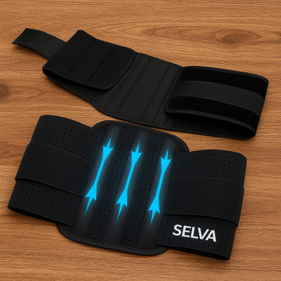 SELVA Back Brace for Men Women Lower Back Pain Relief LS Belt Back / Lumbar Support(Black)