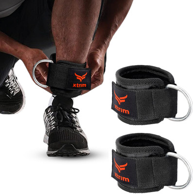 Xtrim LoopX Dura Lift-Stylish Polyester Ankle Straps for Workout Ankle Support(Red)
