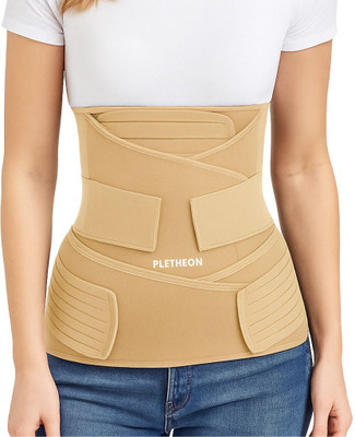 PLETHEON belt after delivery for tummy reduction Shapewear Post pregnancy belt Abdominal Belt(Beige)
