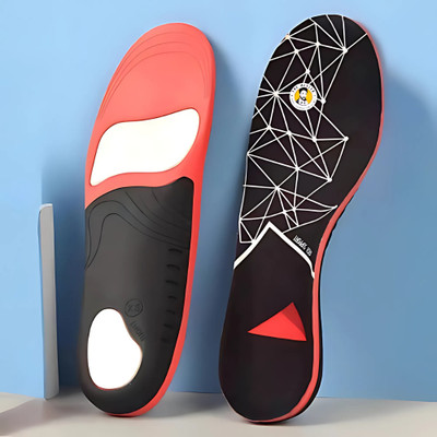 The Healer Arch Support Insoles | Orthotic Inserts for Flat Feet & Heel Pain Foot Support(Black)