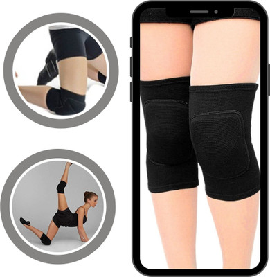 Baalarakaaa NEW_S_ guard-equipped dance pad for safe training(SLFK-397-42 Knee Support(Black)