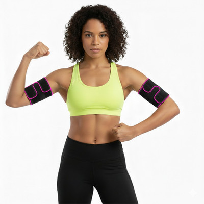 Hydroso Adjustable Neoprene Arm Slimming Compression Band–Sweat Enhancer & Support Wrap Arm Support(Pink)