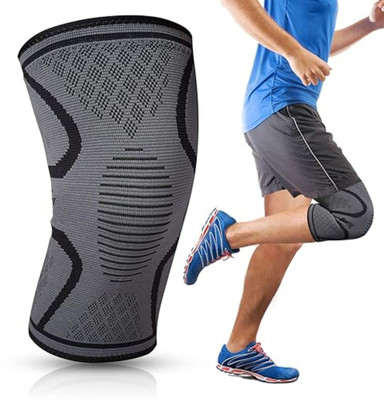 Donizard 3D Knee Compression Sleeve for Squats Pain Relief, Running GYM Exercise Unisex Knee Support(Black)