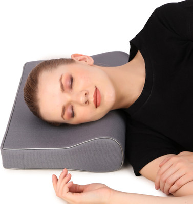 VN CARE PRODUCTS Memory Foam Solid Orthopaedic Pillow Pack of 1(Grey)